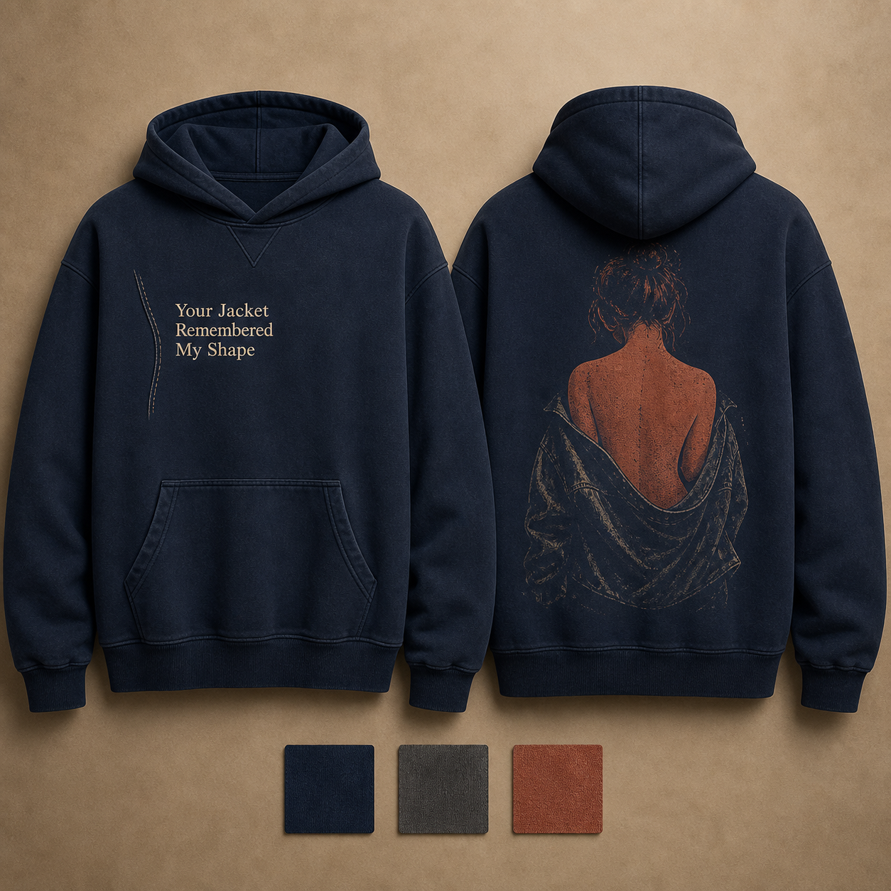 Your Jacket Remembered My Shape — Pullover Hoodie