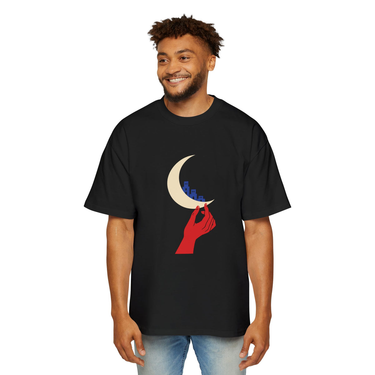 Moon Thief Oversized T-Shirt | Hand Shadow Club