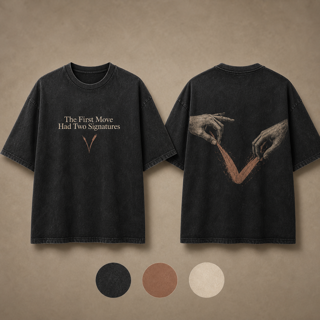 The First Move Had Two Signatures — Oversized T-Shirt