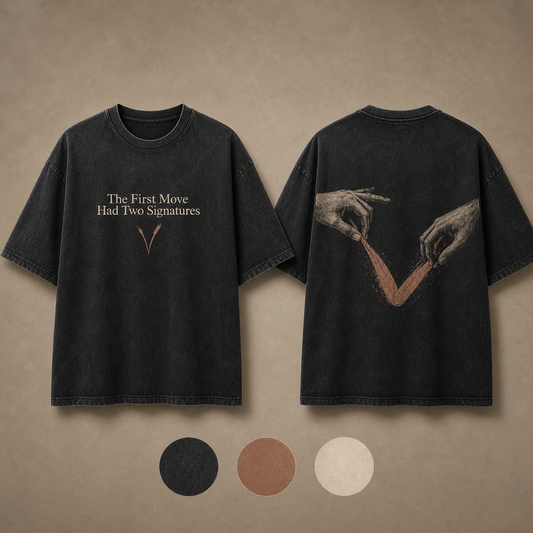 The First Move Had Two Signatures — Oversized T-Shirt