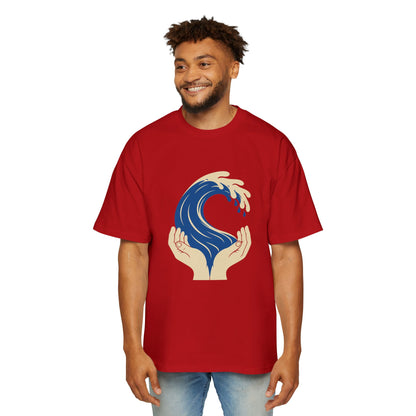 Tide Between Fingers Oversized T-Shirt | Hand Shadow Club