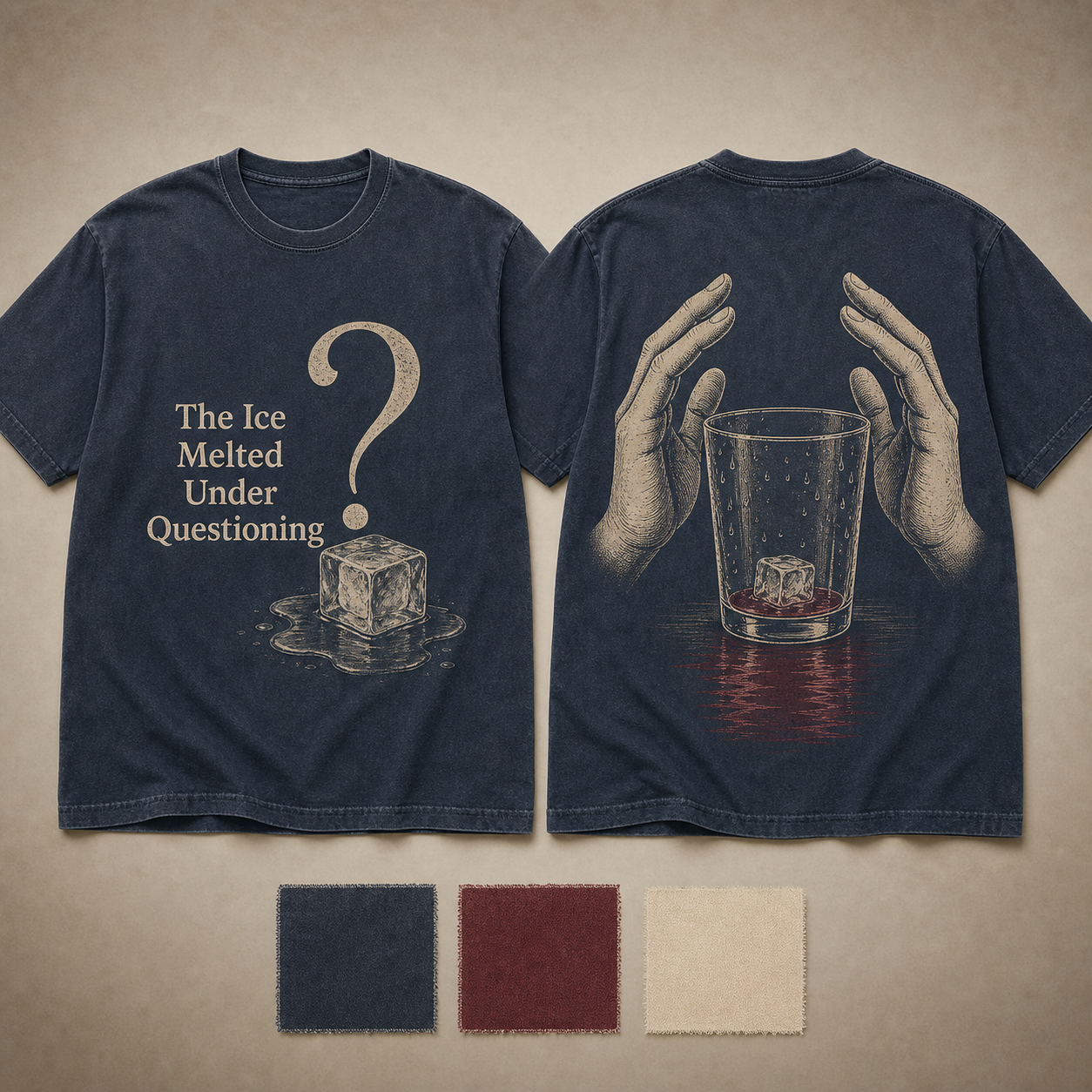 The Ice Melted Under Questioning — Heavyweight T-Shirt